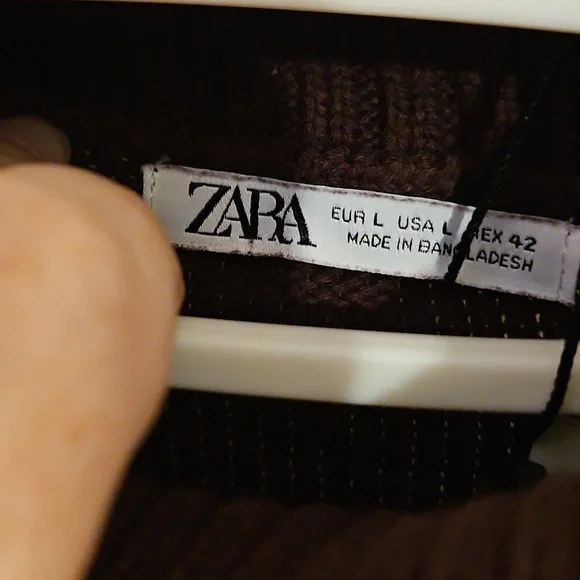 NWT Zara Plum Colored Sweater - Picture 4 of 13